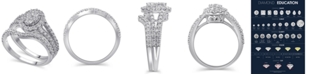 Macy's Certified Diamond (1-1/2 ct. t.w.) Bridal Set in 14K White Gold